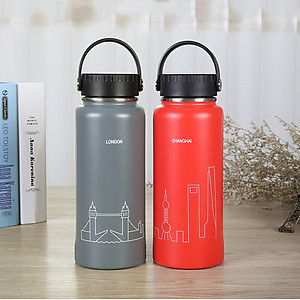 Bình Giữ Nhiệt Lock&Lock Riga Tumbler LHC4160 (897ml) - Hàng Chính Hãng, Bằng Thép Không Gỉ, Có Lưới Lọc Inox - Tặng Kèm Ống Hút Và Cọ Rửa Ống Hút