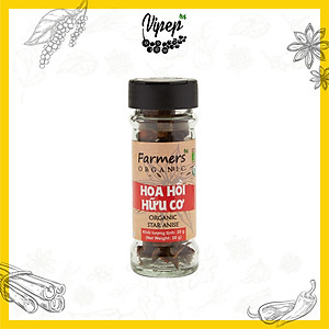 Hoa Hồi Nguyên Cánh Farmers' Organic Vipep Hũ Thủy Tinh 20g