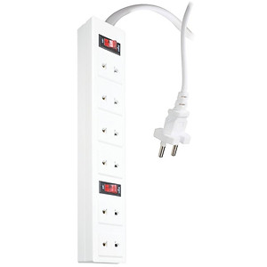 Ổ cắm Điện Quang ĐQ 001A-01 (6 lỗ 2 chấu)