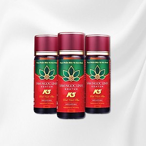 Sâm Ngọc Linh Kon Tum K5 Dịch Chiết Hộp 5 Chai (Chai 50Ml)