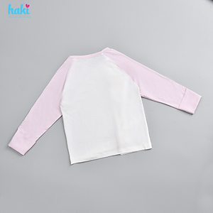 Bộ quần áo sơ sinh cài chéo, tay raglan phối màu vải Bamboo cao cấp Haki BB036, set dài tay cho bé trai bé gái từ 2,5 - 8kg, bộ sơ sinh sợi tre cho bé hàng chính hãng HAKI