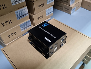 Bộ chuyển đổi hdmi sang lan 200m có cổng usb HL-HDMI-200KVM Ho-Link - Hàng chính hãng