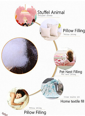 Bông gòn nhồi thú bông - Thú nhồi bông dễ thương - Quà tặng gấu bông, gối ôm mềm mịn cho bé.