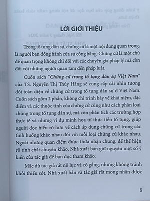Chứng cứ trong tố tụng dân sự Việt Nam (Sách chuyên khảo)