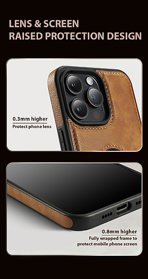 Ốp lưng da khoét táo cao cấp dành cho iPhone 16 / 16 Plus / 16 Pro / 16 Pro Max - Hàng chính hãng