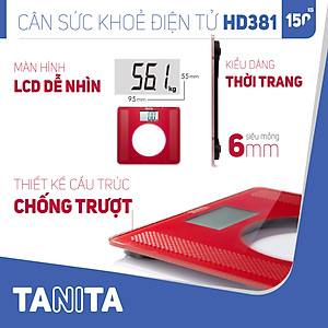 Cân sức khoẻ điện tử Tanita HD381 Nhật Bản, Cân tanita, chính hãng nhật bản,cân điện tử,cân chính hãng,cân nhật bản, cân sức khoẻ y tế, cân sức khoẻ gia đình, cân sức khoẻ cao cấp,cân 120kg,cân 130kg,cân 150kg,Cân sức khoẻ mini