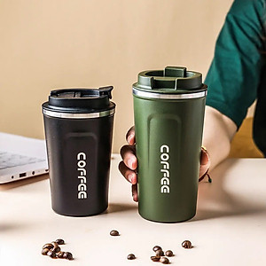 Ly Giữ Nhiệt COFFEE Inox 304 Dung Tích 510ml Cao Cấp Kiểu Dáng Hàn Quốc Cầm Tay Sang Trọng - Chính Hãng 
