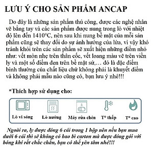 Bộ đĩa và ly sứ cà phê Ancap Cappuccino180ml vẽ tay lên viền