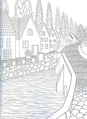 Countryside - Adults Colouring Book (Sách tô màu dành cho người lớn: Nông Thôn)