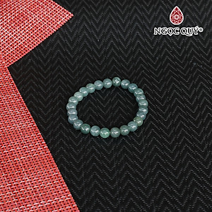 Vòng tay lam ngọc 7mm mệnh thủy, mộc - Ngoc Quý Gemstones