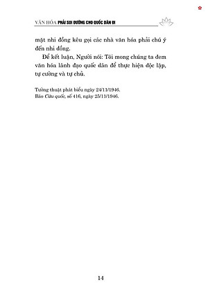 Văn hóa phải soi đường cho quốc dân đi (bản in 2024)