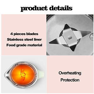 Máy làm sữa hạt mini đa năng Elecplus EP-S500A 6 Chức năng: Nấu sữa hạt, Xay sinh tố, Nấu cháo, Pha trà, Đun nước sôi, Vệ sinh máy - HÀNG NHẬP KHẨU