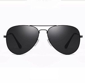 Kính xinh, Kính râm Mắt tròn Tròng đen thủy tinh dáng cổ điển cao cấp