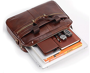 Túi xách nam da bò thật - túi xách nam da bò thật cao cấp ( 15,6")