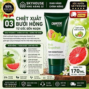 Dầu xã mềm mượt tóc ngăn ngừa chẻ  ngọn cao cấp độc quyền Damode Pink Grapefruit Conditioner chai 170ml