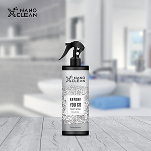 CHAI XỊT DIỆT KHUẨN KHỬ MÙI TOILET NHÀ VỆ SINH -NANO XCLEAN TOILET SPRAY 500ML-NANO BẠC AHT CORP (AHTC)