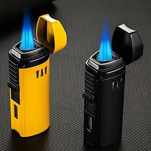 Vỏ Hột Quẹt Bật Lửa Khò 3 Tia  H179A Có Đục Kiêm Giá Đỡ - Nhiều Màu