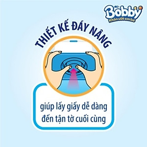 Khăn Ướt Em Bé Bobby Không Mùi Gói 100 Miếng