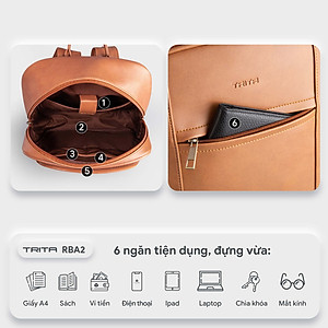 Balo Trita ( Thời trang nam công sở cỡ lớn - Balo da RBA2 )