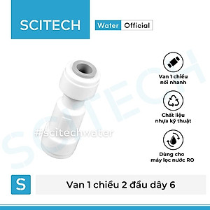 Van 1 chiều 2 đầu dây 6 dùng trong máy lọc nước - Hàng chính hãng