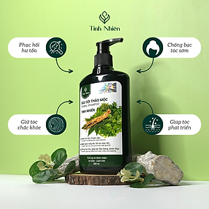 Dầu Gội Thảo Mộc Nhân Sâm Tinh Nhiên chăm sóc tóc chuyên sâu, giảm rụng tóc, giúp tóc mọc dày hiệu quả