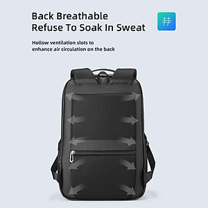 Balo Văn Phòng Nhiều Lớp Chống Nước Chống Trộm Đựng Máy Tính Xách Tay Có Cổng Usb Tiện Dụng Mark Ryden