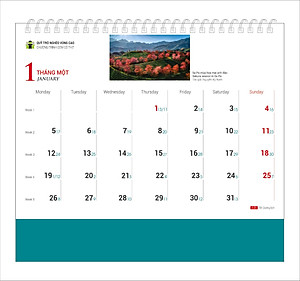 Lịch bàn Phong Cảnh Vùng Cao 2026 - Lịch Cơm Có Thịt
