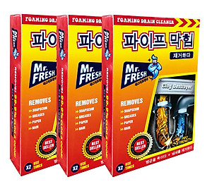 Combo 2 hộp 4 gói bột thông tắc làm sạch đường ống Hàn Quốc (100g/gói)