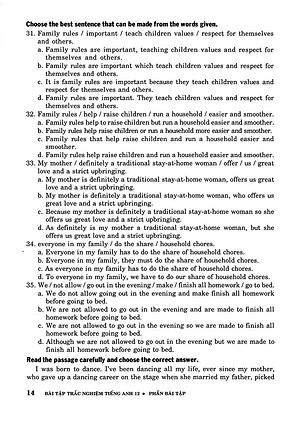 Sách Bài Tập Trắc Nghiệm Tiếng Anh 12 (Không Đáp Án)