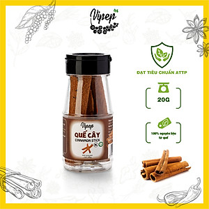 Quế Thanh Cạo Vỏ Gia Vị Vipep Hũ Nhựa 20g - Gia vị Vipep