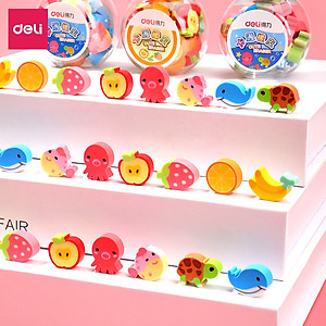 Gôm tẩy học sinh Deli đủ màu - 20 chiếc -  7533