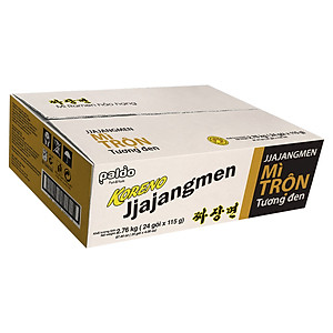 Thùng 24 Gói Mì Trộn Tương Đen Koreno Jjajangmen 115g
