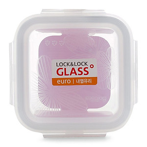 Hộp Thủy Tinh Hình Vuông Borosilicate Lock&Lock  300ml Sử Dụng Trong Lò Vi Sóng, Lò Nướng - LLG203 - Hàng Chính Hãng