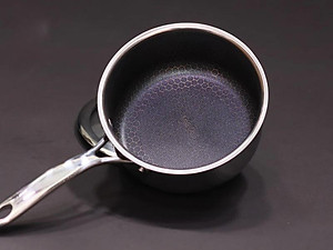 [Hàng chính hãng] Nồi, Quánh inox iMat Blackcube 16cm, Cao 8cm, Thể tích 1.6l, Phủ chống dính Daikin-Nhật Bản thế hệ mới