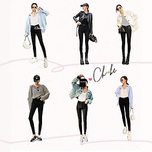 Quần tregging nữ Choobe cạp cao chất vải cao cấp thun ôm dày dặn co giãn tốt Q13