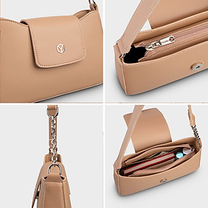 Túi Yuumy ( Thời trang nữ phối khóa trang trí - Túi đeo vai da Seasand YN182 )