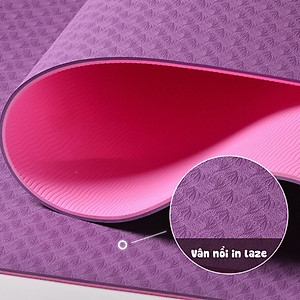 [LOẠI TỐT - HÀNG CAO CẤP] Thảm Tập Yoga 8mm, Tập Gym dộ dày 5-8mm 2 Lớp không mùi chống trơn trượt - Chính hãng dododios