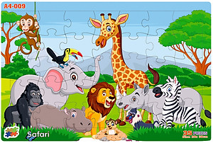 04 bộ tranh xếp hình 35 mảnh khổ A4 20x30cm – đồ chơi trí tuệ cho bé từ 2 tuổi – Combo 7