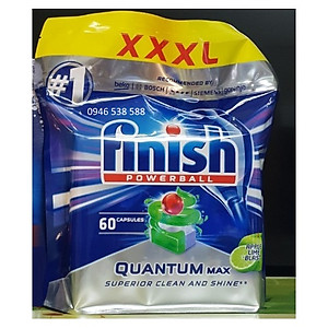 Viên rửa bát Finish Quantum Max 60 Viên 14 in 1 - Hanoimart