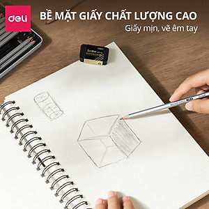Sổ Vẽ Chuyên Dụng A3 A4 A5 Dmast Cao Cấp Deli - 160/ 300gsm Vẽ Chì Phác Họa Sketchnote Màu Nước Cơ Bản Chuyên Nghiệp