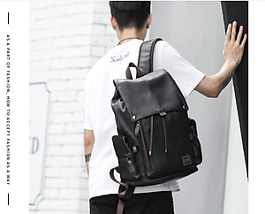 Balo da nam đi học đi làm đi chơi chống thấm nước hàng cao cấp phong cách hàn quốc