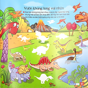 Sách Bộ Sưu Tập 200 Sticker - Vương Quốc Khủng Long