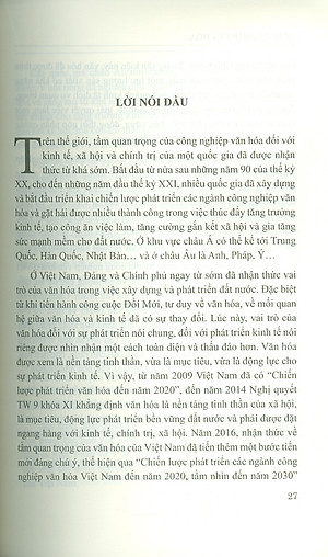 Công Nghiệp Văn Hóa Một Số Nước Châu Âu Và Kinh Nghiệm Cho Việt Nam (Sách chuyên khảo) - Viện Hàn lâm Khoa học Xã hội Việt Nam - Viện nghiên cứu Châu Âu - Nguyễn Thị Ngọc chủ biên
