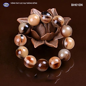 Vòng Sừng Bò Châu Phi vân nưa đuôi Hồ Lô (BH611N) Mang Đến May Mắn Cho Bạn và Gia Đình - Bracelet of HAHANCO