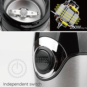 Máy Xay Hạt Cà Phê Đa Chức Năng Cầm Tay Cỡ Nhỏ Bằng Thép Không Gỉ Dsp