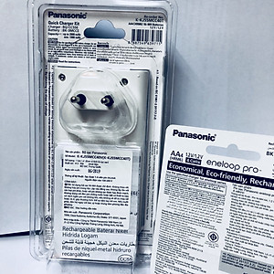 Bộ sạc nhanh pin AA,AAA Eneloop Panasonic K-KJ55MCC40V kèm 4 pin sạc-Hàng chính hãng