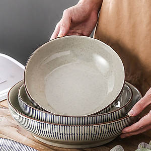 Bộ Bát Đĩa Men Tiêu Cổ GOSU Tráng Men Cao Cấp Phong Cách Cổ Điển