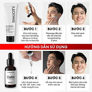 Bộ đôi giảm mụn sưng viêm Men Stay Simplicity cho nam Zinc PCA 1% + Terpineol-4 100g + 30ml