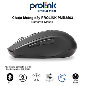 Chuột không dây PROLiNK PMB8502 cao cấp, tiết kiệm pin , chơi game, văn phòng dùng cho PC, Macbook, Laptop