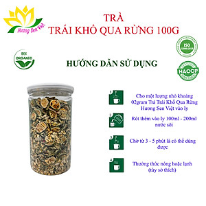 TRÀ TRÁI KHỔ QUA RỪNG hũ 100g & hũ 120g - HƯƠNG SEN VIỆT